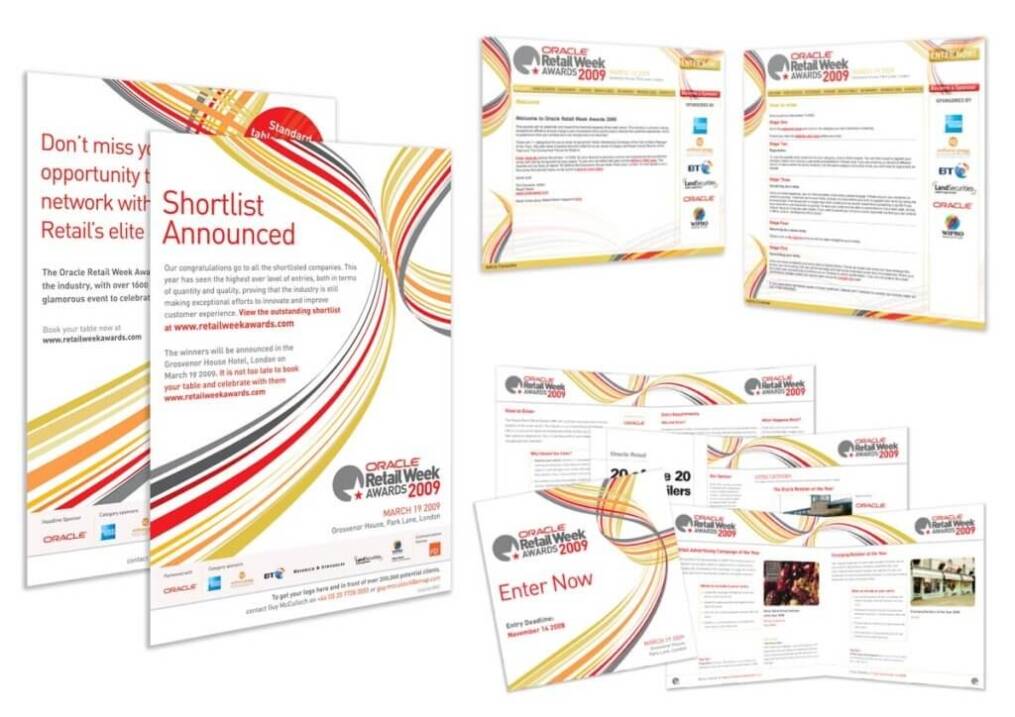 Branding and Marketing Design for Retail Week Awards Event