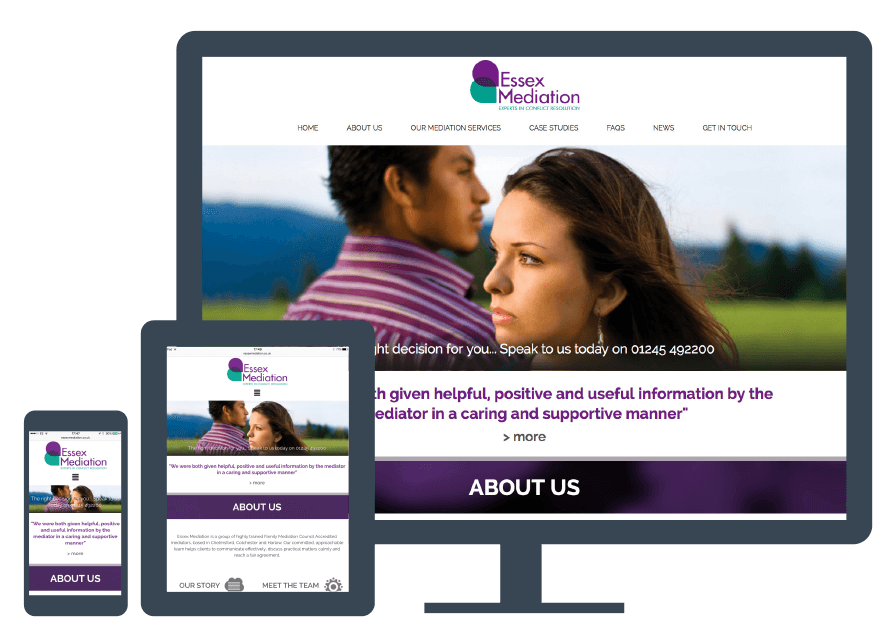mediation responsive website